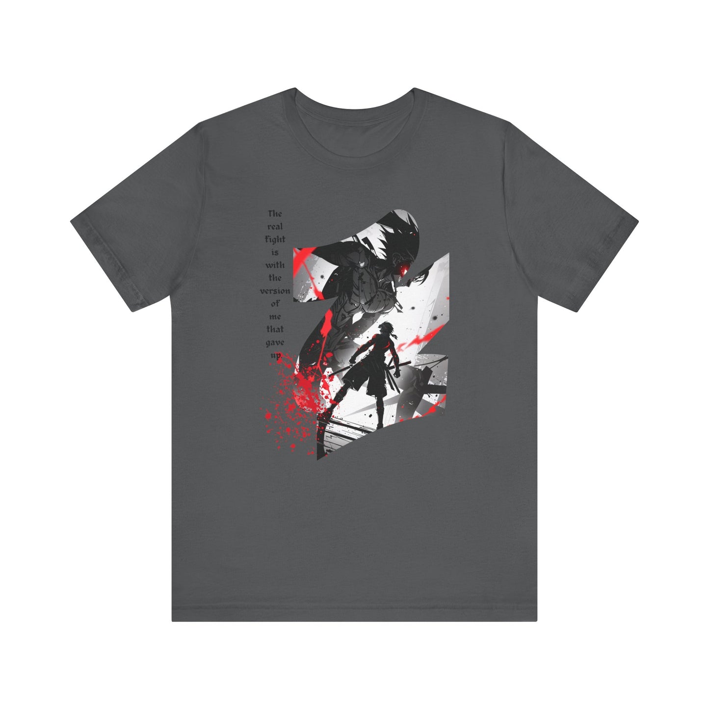 Anime Warrior T-shirt - Shadow Fighter Design