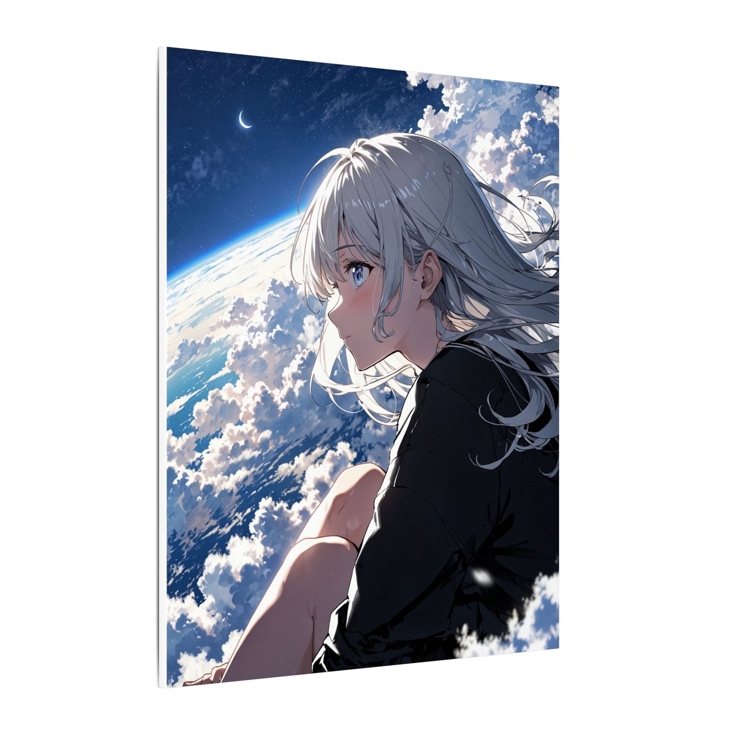 Canvas Print - Anime Girl Closing Glowing Book