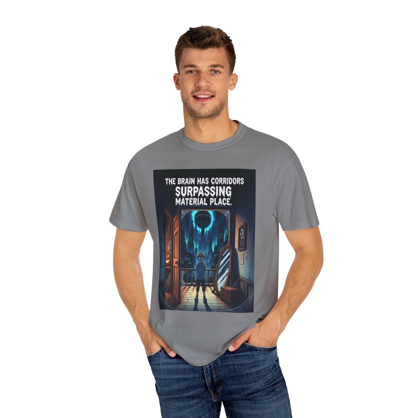 The Brain Has Corridors T-Shirt - Surreal Sci-Fi, Mind & Reality Quote Tee