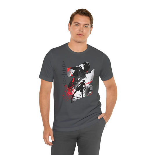 Anime Warrior T-shirt - Shadow Fighter Design