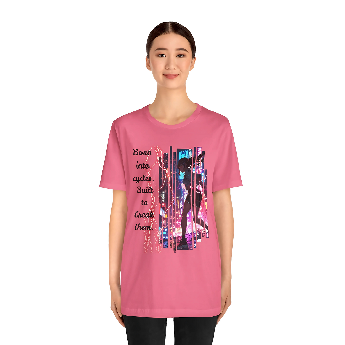 Cyberpunk Anime T-Shirt: Break the Cycle